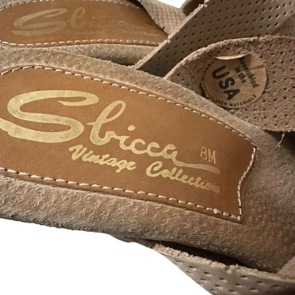 Sbicca Adina Platform‎ Heel Women's 8 Light Brown 5